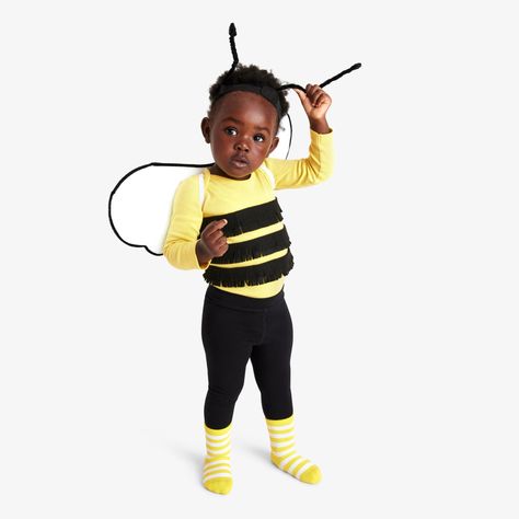 Easy, simple DIY homemade bumblebee costume idea for baby using super soft basics. All under $25 with fast, free shipping! Diy Bumblebee Costume, Toddler Bee Costume, Pikachu Costume Diy, Toddler Bumble Bee Costume, Baby Bee Costume, Bee Costume Diy, Bumblebee Costume, Easy Diy Halloween Costumes, Bumble Bee Costume