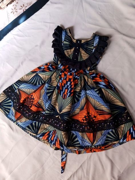 Kids Kitenge Dresses, Baby Style Girl Outfits Ankara, Ankara Baby Girl Dress, Baby Ankara Style Girl, Children Ankara Style Girl, Ankara Style For Children, Kids Ankara Styles Children, African Kids Clothes, Ankara Styles For Kids