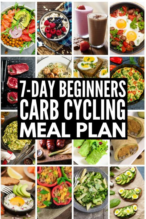 Cycling Food, Carb Cycling Meal Plan, Endomorph Diet, Keto Quiche, Carb Cycling Diet, 7 Day Meal Plan, Low Carb Diets, Carb Cycling, Diet Vegetarian