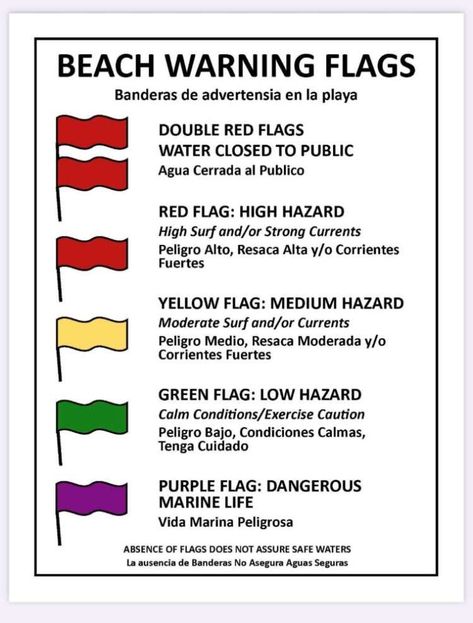 Beach Flag Design, Beach Flags Warning, Red Flags And Green Flags, Pirates Dinner, Purple Sand Beach, Rip Current, Florida Flag, Beach Flags, Merritt Island