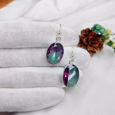 Exclusive Earrings, Mystic Topaz Earrings, Topaz Earrings, Mystic Topaz, Earrings Pink, Pink Gemstones, Jaipur Rajasthan, Earrings Drop, Affordable Jewelry