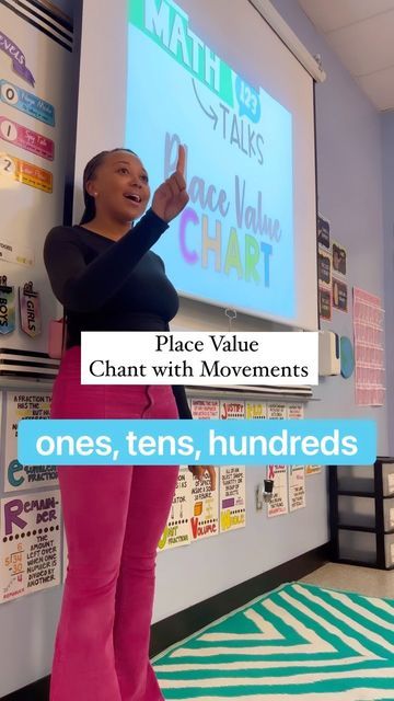 Place Value Chart 1st Grade, Chants For Math, How To Teach Place Value, Teaching Place Value 1st, Place Value Activities 3rd Grade, Place Value Activities 1st, Place Value Song, Place Value Relationships, Classroom Chants