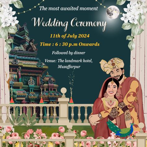 Excited to share a glimpse of my latest wedding invitation design! Congratulations to the happy couple💕 @marwari._chhora @poddar9499 Swipe to see the original photo. DM to get your wedding invite🎉 [Wedding invitation, Invitation, Wedding season, Couple illustration] #wedding #weddingseason #invitation #invites Couple Illustration Wedding, Illustration Wedding, Landmark Hotel, Couple Illustration, Invitation Wedding, Original Photo, Wedding Invite, Wedding Invitation Design, Happy Couple