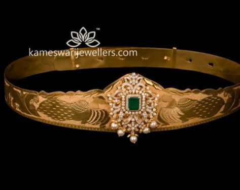 Uncut Haram, Gold Vaddanam, Jewellers Shop, Vaddanam Designs, Kameswari Jewellers, Kids Belt, Gold Jewelry Simple Necklace, Beautiful Gold Necklaces, Diamond Necklace Designs