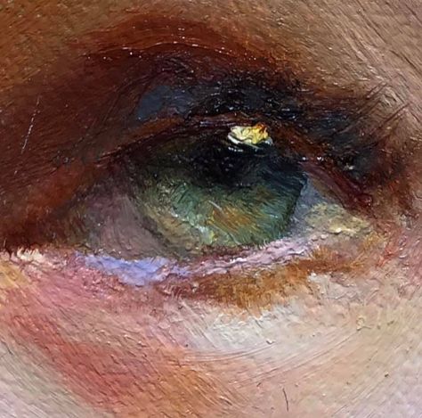 Oil Paint Eye, Painting Of Hands, Eye Oil Painting, Eyes Painting, Lips Painting, Portraiture Painting, Oil Painting Techniques, Painting People, Eye Painting