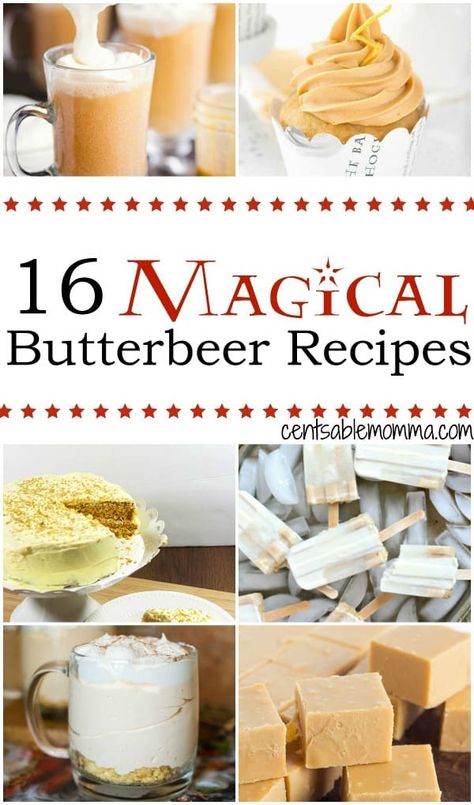 Pretend like you're in Hogsmeade with Harry Potter and friends with these yummy and fun Magical Butterbeer recipe ideas. With a wide variety of ideas ranging from Butterbeer ice cream to cheesecake to popsicles and more. Butterbeer Cheesecake Recipe, Butterbeer Cheesecake, Fantasy Meals, Butterbeer Pancakes, Hogwarts Food, Harry Potter And Friends, Butterbeer Ice Cream, Butterbeer Recipe, Harry Potter Food