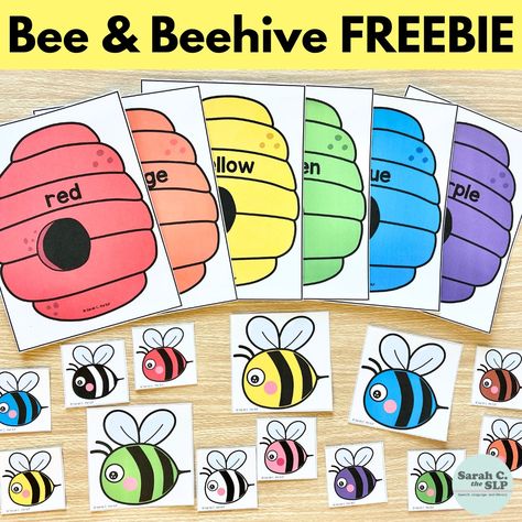 Bee Activities For Toddlers, Bee Preschool Activities, Bee Activities For Preschool, Bees Preschool, Bee Poem, Therapy Lessons, Name Activities Preschool, Preposition Activities, Bee Games