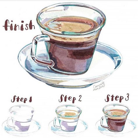 21 Easy Step-by-Step Watercolor Tutorials for Beginners - Beautiful Dawn Designs Watercolour Food, Watercolor Menu, Wu Wei, Beautiful Dawn, Watercolor Supplies, Learn Watercolor Painting, Step By Step Watercolor, Floral Watercolor Paintings, Watercolor Tulips