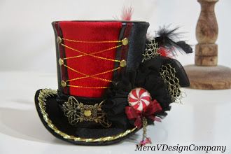 Photo: Circus Ring Master, Circus Hat, Circus Ring, Steampunk Circus, Ringmaster Costume, Steampunk Hats, Ring Master, Mini Top Hats, Mad Hat