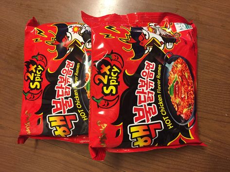 Samyang Noodles, Korean Fire Noodles, Fire Noodles, Dorm Tips, Ramen Flavors, Hot Ramen, Void State, Packaging Snack, House Dr