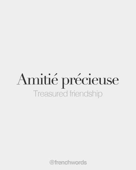 French Words Aesthetic Words About Friendship, Phrase Insta, Feminine Words, Cute French Words, French Words With Meaning, French Language Basics, Quotes French, French Words Quotes, Useful French Phrases