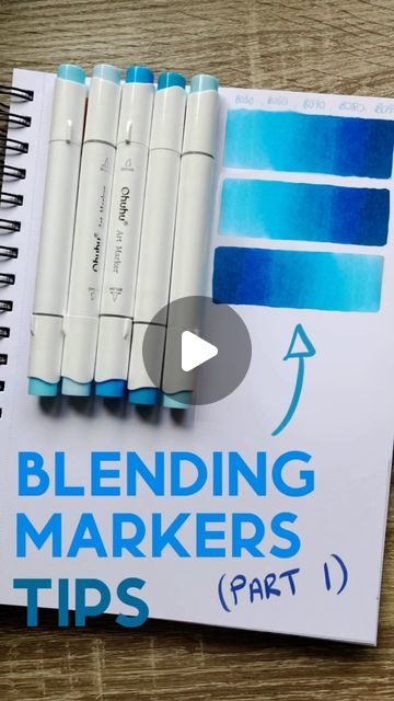 Blending With Markers, Marker Painting Drawings, Coptic Marker Drawings, Cute Drawing Ideas With Markers, Alcohol Marker Tips And Tricks, How To Blend With Alcohol Markers, Blending Alcohol Markers, Best Markers For Coloring, How To Blend Ohuhu Markers