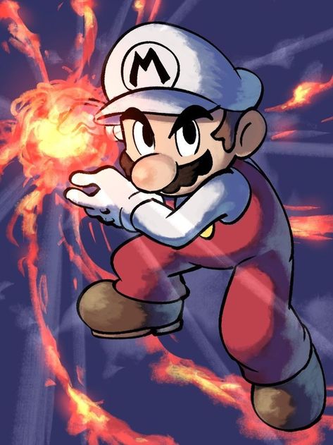 Fire Mario, Disney Pokemon, Mario Funny, Super Mario Nintendo, Mario Fan Art, Nintendo Super Smash Bros, Nintendo Characters, Super Mario World, Super Mario Art