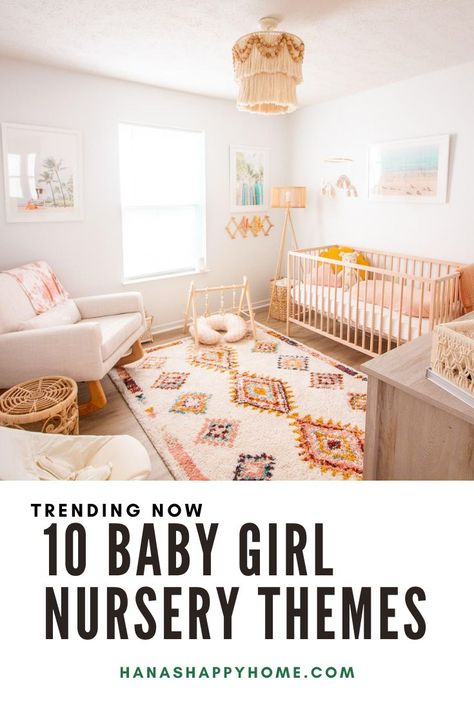 Organization Kids Room, Girl Nursery Colors, Boho Baby Girl Nursery, Boho Nursery Girl, Boho Baby Nursery, Girly Nursery, Nursery Room Themes