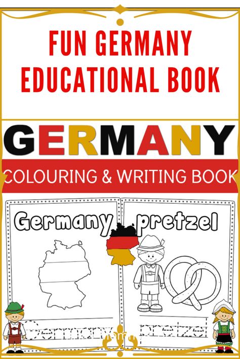 Germany Unit Study, Germany Worksheets, Germany Crafts For Kids, Germany Learning, Germany For Kids, Elementary History, Free Educational Printables, Country Study, Family Tree Printable