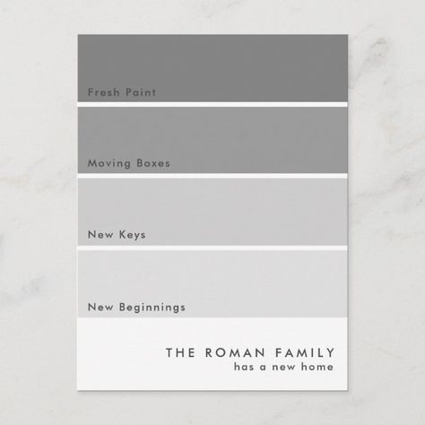 Fresh Paint Chip Moving Announcement Grey Postcard Bridesmaid Pallet, Grey Paint Living Room Ideas, Light Gray Walls, Grey Paint Living Room, Best Gray Paint, Grey Kitchen Walls, Warm Gray Paint, Light Grey Paint Colors, Gray Paint Colors