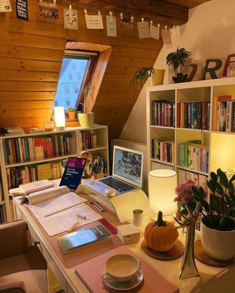 Book And Bed, December 2nd, Study Room Decor, Pretty Room, Study Space, Study Inspiration, Cozy Room, Dream Rooms, Dream House Decor