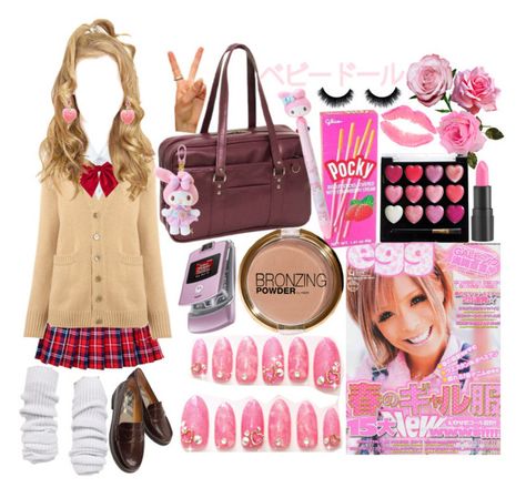 Kogal Gyaru Outfit, Gyaru Fashion Board, Yamanba Gyaru Outfit, Tsyume Gyaru, Kogal Fashion, Gyaru Fashion Ganguro, Ganguro Gyaru, Kogal Gyaru, Ganguro Girl