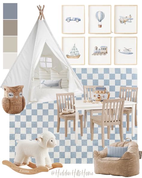 Shop Trademark Innovations 48'' W x … and other curated products on LTK, the easiest way to shop everything from your favorite creators. Room Decor Ideas Boys, Transitional Playroom, Blue Accent Decor, Gray Playroom, Blue Playroom, Playroom Decor Ideas, Play Room Decor, Indoor Playroom, Toddler Boy Room Decor