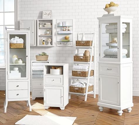 Bathroom corner shelves