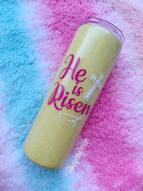 Blue Glitter Tumbler, Easter Tumblers, Epoxy Tumbler, Easter Theme, Personalized Easter Basket, Basket Gift, Diy Cups, Easter Gift Baskets, Tumbler Ideas