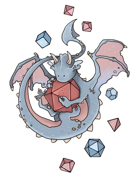 He Protec but He Also Attac! Cutiepie will guard your dice collection! Dnd Dice Collection, Dnd Dice Drawing, Dnd Doodles, Dungeons And Dragons Dice Art, Dnd Dice Illustration, Dice Goblin, Dnd Dice Sticker, Dice Tattoo, Goblin Art