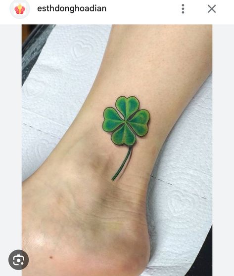 Celtic Cross Tattoo, Tattoo Mens, Shamrock Tattoo, Leaf Clover Tattoo, Four Leaf Clover Tattoo, Clover Tattoo, Shamrock Tattoos, Clover Tattoos, Green Shamrock