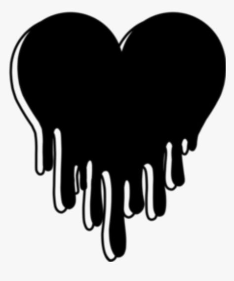 Drippy Heart Tattoo, Trippy Heart Tattoo, Melting Heart Tattoo, Heart Drawing Aesthetic, Supra Design, Heart Outline Png, Drippy Heart, Lil Drawings, Upside Down Heart