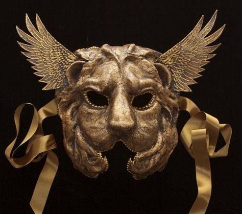 Ƭɦҽ ᏝᎥơɲ Qųҽҽɲ Winged Lion, Lion Mask, Masquerade Costumes, Cool Masks, Carnival Masks, Masks Masquerade, Masquerade Party, Masquerade Mask, Masquerade Ball