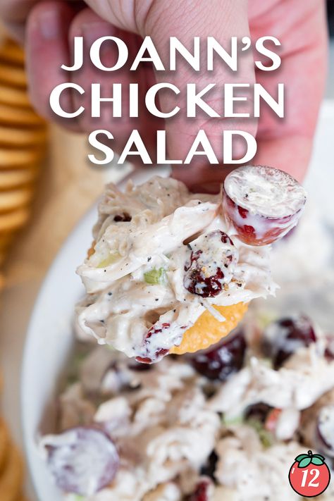 Joann’s Chicken Salad with Grapes | 12 Tomatoes Rainbow Chicken Salad, Protein Salads, Waldorf Chicken Salad, Rainbow Chicken, Salad With Grapes, Chicken Salad With Grapes, Cold Salads, Chicken Salads, Smart Points Recipes