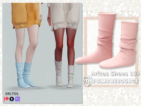 The Sims Resource - Long socks / 139 Sims 4 Fuzzy Socks Cc, Sims 4 Female Socks, Sims 4 Cc Plushies, Sims 4 Socks Cc, Sims 4 Cc Uggs, Sims 4 Socks, Sims Folder, Ts4 Clothes, Two Tone Boots