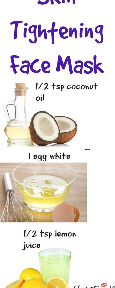 This skin tightening face mask does WONDERS for oily, acne-prone, and aging skin. It’s so easy to whip up because all you need are 3 ingredients you probably already have in your pantry! This skin tightening face mask uses coconut oil, egg whites, and lemon juice. Coconut oil soothes the skin, egg whites tighten, and… Read More » Skin Tightening Face Mask, Tightening Face Mask, Tighten Stomach, Natural Skin Tightening, Skin Tightening Mask, Skin Tightening Stomach, Homemade Face Mask, For Blackheads, Skin Tightening Cream