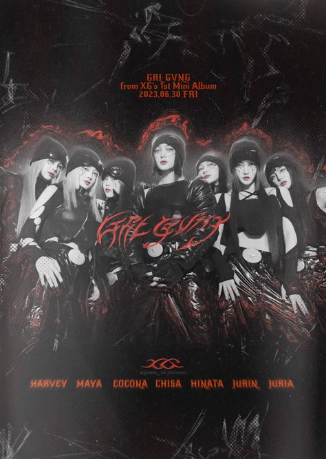 Xg Poster, Xg Grl Gvng, A24 Horror, Kpop Poster Edit, Xg Kpop, Galaxy Projects, Posters Kpop, Poster Edit, Changmin The Boyz