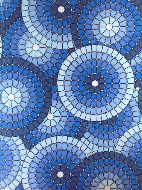 Blue Mosaic Tile, Mosaic Tile Patterns, Mosaic Art Diy, Mosaic Tray, Mosaic Flower Pots, Mosaic Art Projects, Mosaic Stained, Mosaic Tile Art, Paisley Art