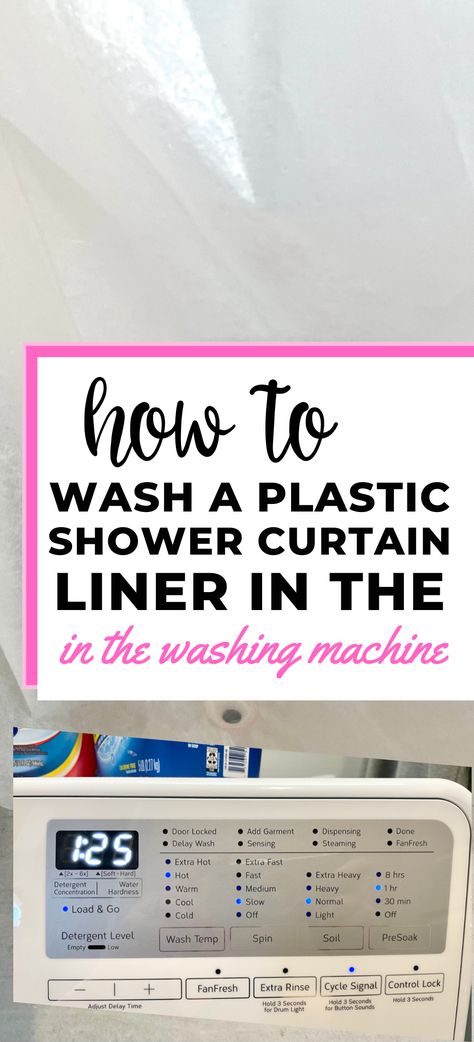 A plastic shower liner protects the tile from water damage. But how do you clean the liner, which is harder than another type of plastic, PVC? Find out how to gently clean this shower liner here. Clean Shower Liner, Clean Shower Curtain Liner, Wash Shower Curtain, Plastic Shower, Plastic Shower Curtain, Cool Shower Curtains, Cleaning Curtains, Shower Curtain Liner, Party Setup