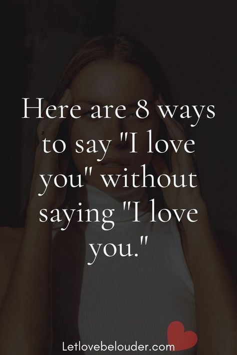 1. Eye contact The classic saying that the eyes are the mirror of the soul does not exist in vain, because with a single glance we can express and transmit even the most profound messages. One of the best ways to say I love you without saying it is through a sustained and deep look at the other person, in which we can send our love without having to say a single word. Not Hearing From You Quotes, Have I Told You Lately How Amazing, Scared To Say I Love You, Beautiful Ways To Say I Love You, What To Say When Someone Says I Love You, When I Look At You Quotes, Say I Love You Without Saying I Love You, I Love You Without Saying I Love You, Another Way To Say I Love You