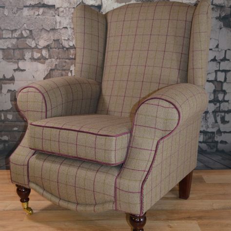 Shop Bespoke, handmade upholstered furniture. by MetrofurnitureShop. Rave reviews! 95% or more recent reviews were 5 stars.. Overstuffed Armchair, Wing Back Chairs, Cottage Chairs, Fireside Chairs, Wingback Armchair, Old Chair, Beautiful Chair, Arm Chairs, Sofa Armchair