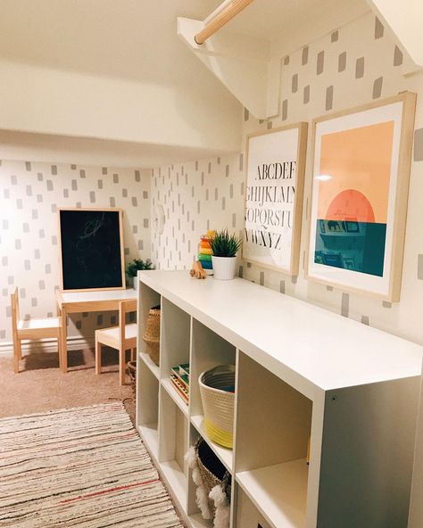 Under Stairs Nook Kids, Ideas Under The Stairs, Staircase Closet, Stairs Playroom, Best Playroom, Under Stairs Playroom, Hannah Renee, Stairs Closet, Home Playroom