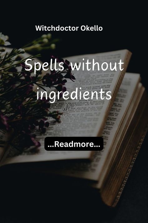 Discover the secret world of ingredient-free spells, where intention and energy are all you need to manifest your desires. Spells Without Ingredients, The Secret World, The Society, The Common, The Universe, How To Use, The Secret, Universe, Energy