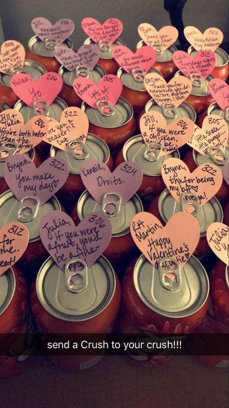 Crush Soda Valentine Ideas, What To Give Your Crush For Valentines, Asb Event Ideas, College Club Activities Ideas, Ra Valentines Day, February Ra Programs, Sga Event Ideas, Ra Appreciation Ideas, Res Life Programs Activities