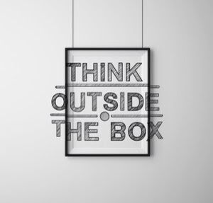 Think outside the Box Think Outside The Box Tattoo, Think Outside The Box Wallpaper, Think Outside The Box Art Design, Outside The Box Quotes, Think Outside No Box Required, Retail Solutions, Company Values, Tshirt Printing Design, Living Room Design Inspiration