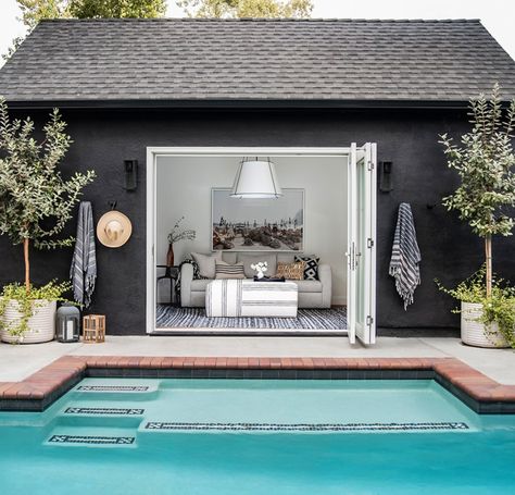 This Increasingly Popular Backyard Reno Is Less Messy Than Installing a Pool Pool And Patio, Vinyl Wood Flooring, Living Pool, Pool Cabana, Backyard Renovations, Backyard Shed, Small Pool, In Ground Pools, Backyard Decor