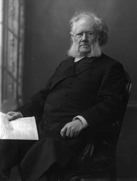 Henrik Ibsen by Gustav Borgen Dated: 1890. Topics: 19th century portrait photographs of sitting men at three quarter length, photos from norwegian museum of cultural history by gustav borgen, portraits of henrik ibsen, high resolution Modernism In Literature, Norwegian People, Theatre Director, Jo Nesbø, 19th Century Portraits, Literary Theory, Nobel Prize In Literature, Samuel Beckett, Novels To Read