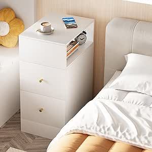 Modern Night Table, Bedroom Storage Furniture, Narrow Nightstand, Drawers For Bedroom, Table For Bedroom, Small Nightstand, Small Space Bedroom, Teen Bedroom Furniture, Storage Furniture Bedroom