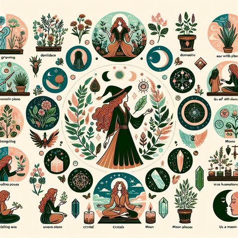 20 Must-Know Practices for Green Witches - Witchcraft For Beginners Green Witch Magic, Green Witchcraft Aesthetic, Green Witch Aesthetic, Solstice And Equinox, Witch Tips, Pagan Festivals, Art Witch, Green Witchcraft, Grounding Techniques