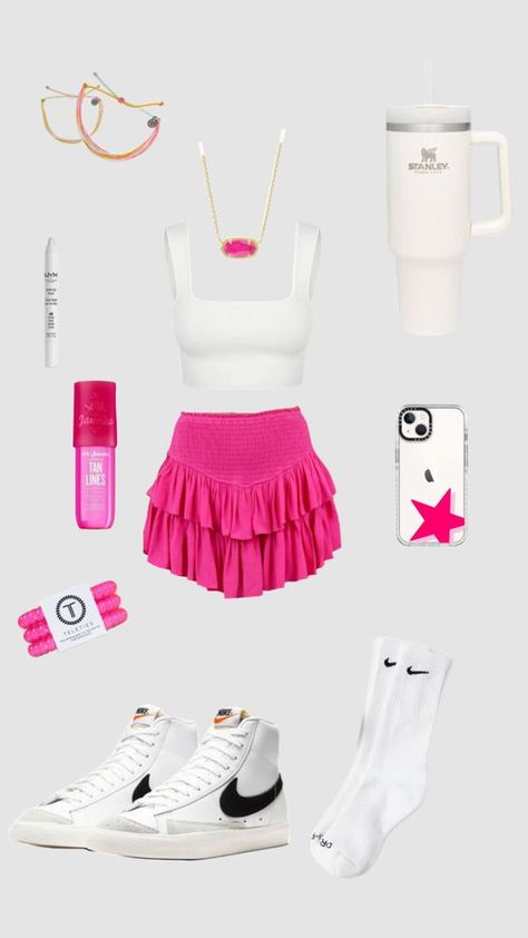 preppy outfit Preppy Outfits Aesthetic, Pink Concert, Preppy Outfits For School, Preppy Inspiration, Oufits Casual, Preppy Summer Outfits, Casual Preppy Outfits, Preppy Girl, Trendy Outfits For Teens