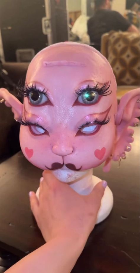 How To Make Melanie Martinez Mask, Portals Mask Melanie Martinez, Portals Tour Outfits, Mel Cosplay, Melanie Martinez Portals Mask, Melanie Martinez Mask, Portals Outfit, Portals Perfume, Melanie Martinez Makeup