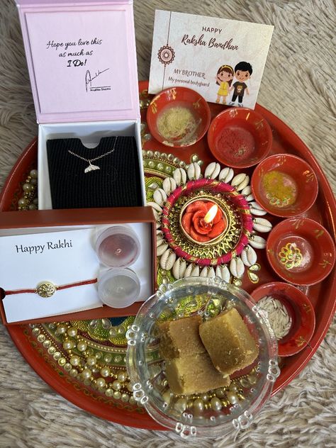 The bond between a brother and sister is unbreakable, just like the thread of Rakhi Rakshabandhan Thali Decoration, Giva Jewellery, Rakhi Thali, Silver Rakhi, Happy Rakhi, Happy Raksha Bandhan, Diy Gift Set, Happy Rakshabandhan, Brother And Sister