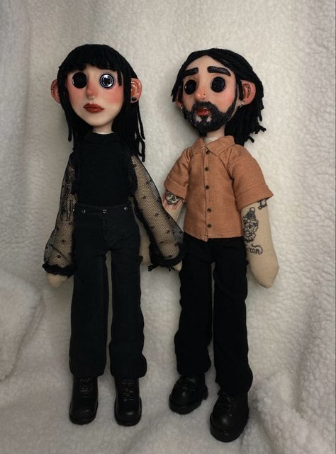 Make Coraline Doll, Mini Me Coraline Doll, Clay Coraline Doll, Coraline Custom Doll, Caroline Doll Diy, How To Make Coraline Doll, Coraline Dolls Diy, Coraline Doll Pattern, Coraline Doll Diy