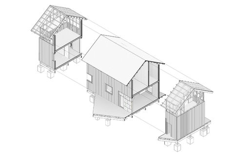 Sip Panels, Heat Recovery Ventilation System, Arch Inspiration, Prefabricated Homes, Sips Panels, Shotgun House, Wooden Facade, Structural Insulated Panels, Insulated Panels